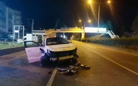 Bursa'da eski belediye başkanının oğlu kazada ağır yaralandı