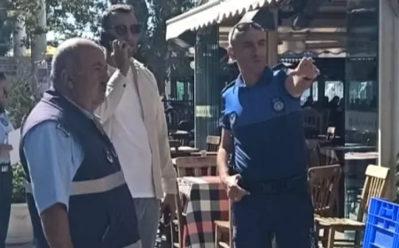 Çanakkale'de çarşı bölgesinde denetimler sürüyor