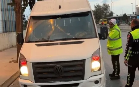 Yalova’da servis araçları denetleniyor