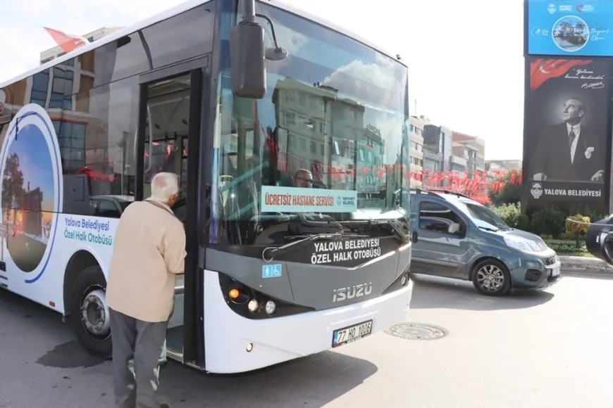 Yalova’da hastaneye ücretsiz ulaşım seferleri başladı