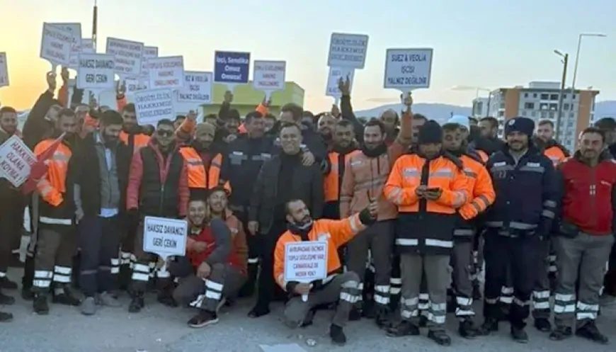 Çanakkale'de çöp toplama işçileri iş bıraktı