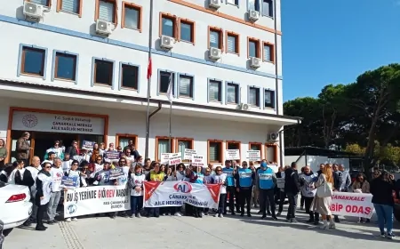 Çanakkale'da sağlık emekçileri ‘Eziyet Yönetmeliğine’ karşı 3 günlük iş bıraktı!