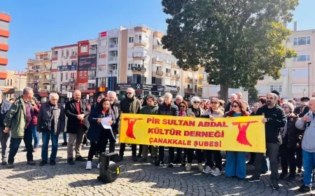 Çanakkale'de, Madımak Katliamı'nın faillerinin salıverilmesi protesto edildi