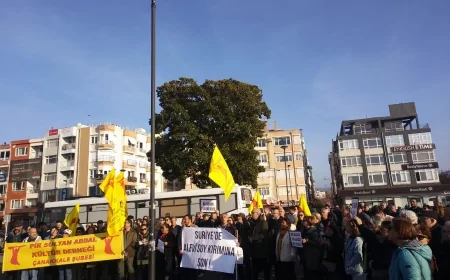 Suriye’deki Alevi katliamları Çanakkale'de protesto edildi