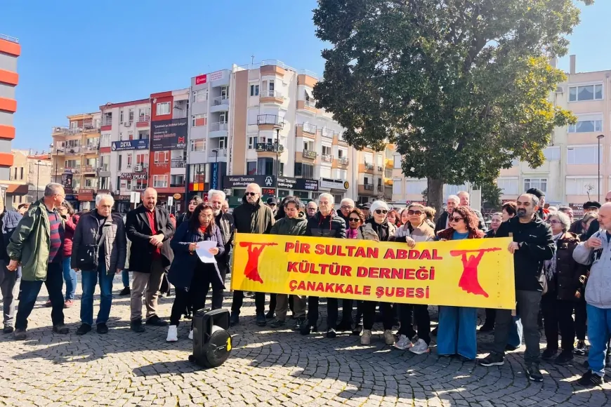 Çanakkale'de, Madımak Katliamı'nın faillerinin salıverilmesi protesto edildi