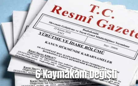 Çanakkale’de 6 İlçenin Kaymakamı Değişti