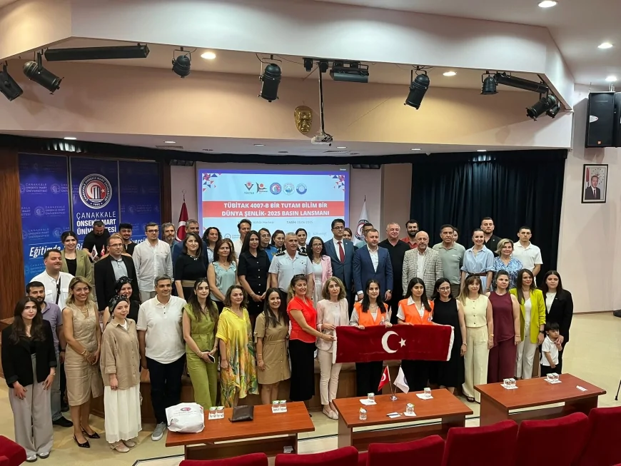 ÇOMÜ’de Bilim Şenliği Heyecanı: “Bir Tutam Bilim Bir Dünya Şenlik 2025” Basın Lansmanı Gerçekleştirildi