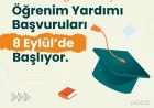 Üniversite Öğrencileri İçin Öğrenim Yardımı Başvuruları 8 Eylül’de Başladı