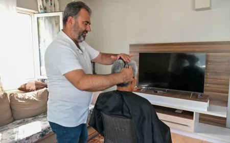Yaşlı ve Engelli Hemşehriler İçin Evde Berber Kolaylığı