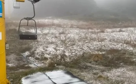 Uludağ'a yılın ilk karı yağdı