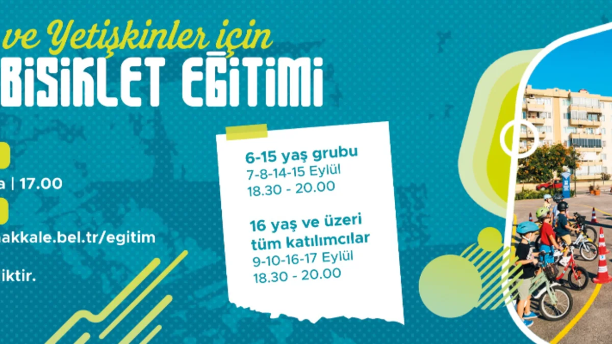 Çanakkale’de ücretsiz bisiklet eğitimi: Başvurular başladı
