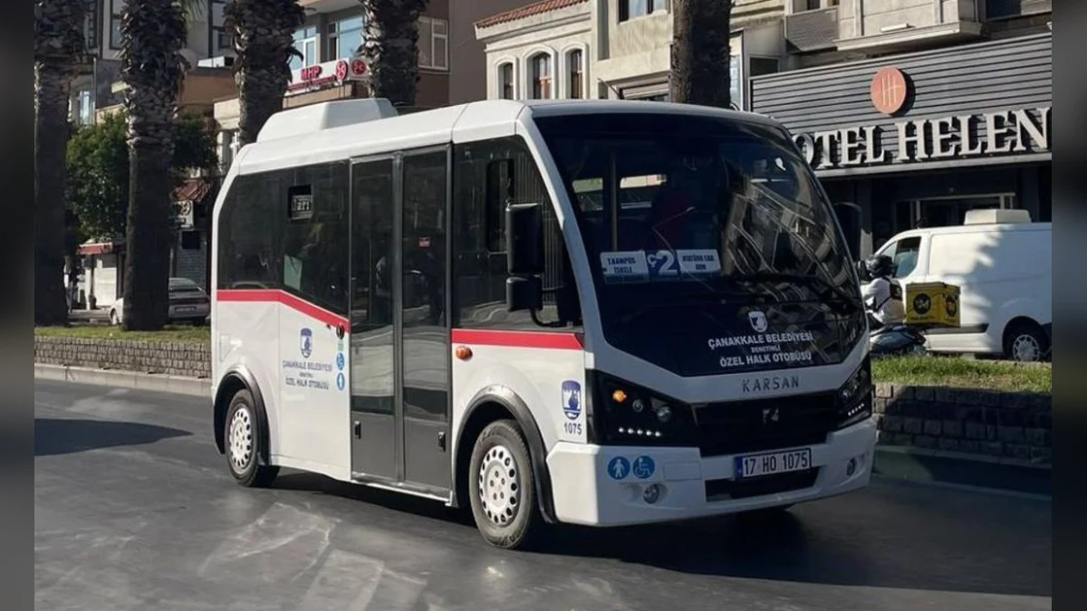 Çanakkale’de 17+1 Kişilik Mikrobüsler Sefere Başladı