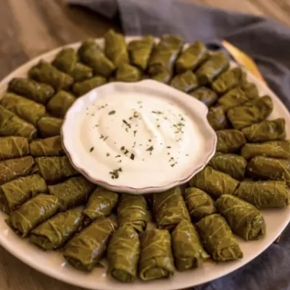 Etli yaprak sarma, zarif ve dengeli